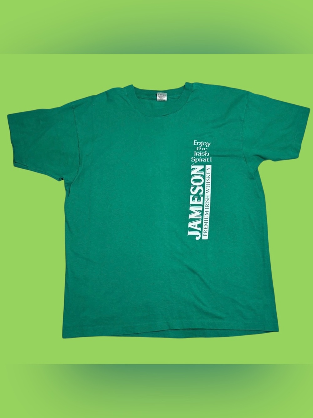 Vintage 80s Single Stitch Jameson Irish Whiskey Shirt Size XL